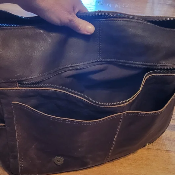 Vintage Fossil Large leather messeger bag